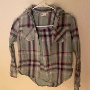 Flannel button down shirt